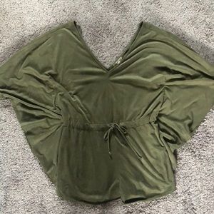 💚Green women’s romper